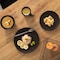 Quickway Imports 16 PC Dinnerware Dish Set for 4 Person - Mugs, Salad and Dinner Plates and Bowls Sets, Matte Black QI004501 - alternate 8